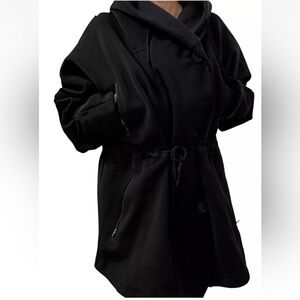 Pashko Fleece Lines Woman’s Cocoon Jacket - Size Small